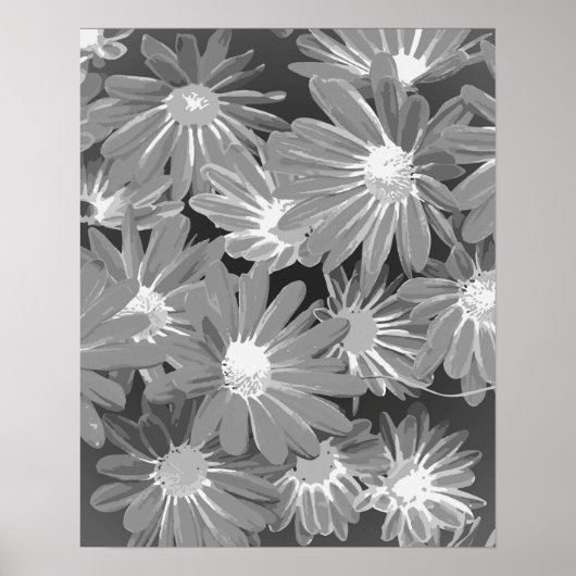 Rote und gelbe Blumen 2 Poster (Vorne)