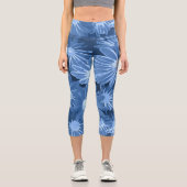 Rote und gelbe Blumen 3 Capri Leggings (Vorderseite)