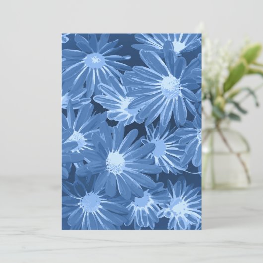 Rote und gelbe Blumen 3 Dankeskarte (Stehend Vorderseite)