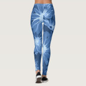 Rote und gelbe Blumen 3 Leggings (Rückseite)