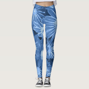 Rote und gelbe Blumen 3 Leggings