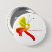 Rote und gelbe Butterfly-Taste Button (Vorne & Hinten)