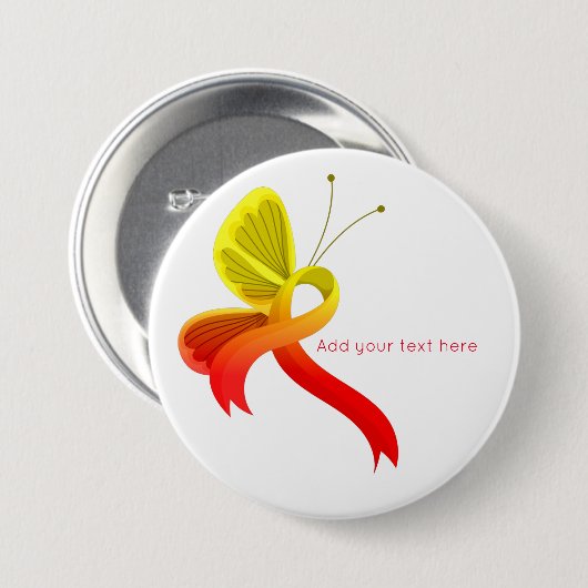 Rote und gelbe Butterfly-Taste Button (Vorne & Hinten)