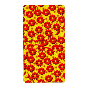 Rote und gelbe Dahlien-Blume