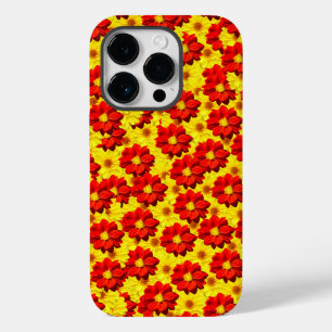Rote und gelbe Dahlien-Blume Case-Mate iPhone 14 Pro Hülle