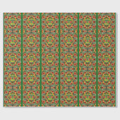 Rote und gelbe Daisy-Blume Personalisiert Geschenkpapier (Flach)