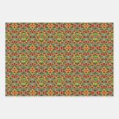 Rote und gelbe Daisy-Blume Personalisiert Geschenkpapier Set (Vorderseite 2)