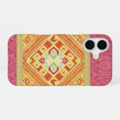 Rote und Gelbe Federn iPhone 16 Hülle (Rückseite (Horizontal))