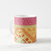 Rote und Gelbe Federn Kaffeetasse (Vorderseite Links)