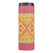 Rote und Gelbe Federn Thermosbecher (Rückseite)