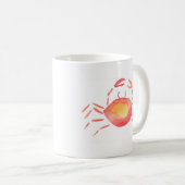 Rote und gelbe Krabbe Kaffeetasse (VorderseiteRechts)