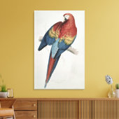 Rote und gelbe Maca Leinwanddruck (Insitu (Wohnzimmer))