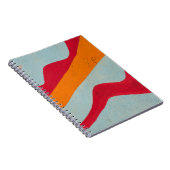 Rote und gelbe Mauer Notizblock (Rechte Seite)