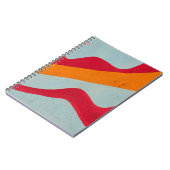 Rote und gelbe Mauer Notizblock (Linke Seite)