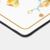 Rote und gelbe Orchideen personalisiert Schreibtischunterlage (Ecke)