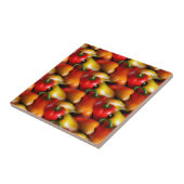 Rote und gelbe Paprikaschoten Fliese (Seite)