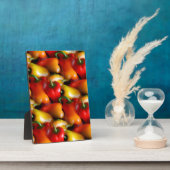 Rote und gelbe Paprikaschoten Fotoplatte (Seite)