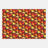 Rote und gelbe Paprikaschoten Geschenkpapier Set (Vorderseite 3)