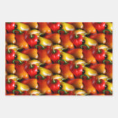 Rote und gelbe Paprikaschoten Geschenkpapier Set (Vorderseite 2)