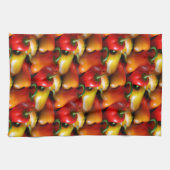 Rote und gelbe Paprikaschoten Geschirrtuch (Horizontal)