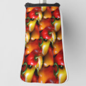 Rote und gelbe Paprikaschoten Golf Headcover (Rotieren 90)