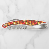 Rote und gelbe Paprikaschoten Kellnermesser (Rückseite)