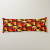 Rote und gelbe Paprikaschoten Kissen (Rückseite)