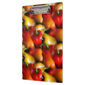 Rote und gelbe Paprikaschoten Klemmbrett (Links)