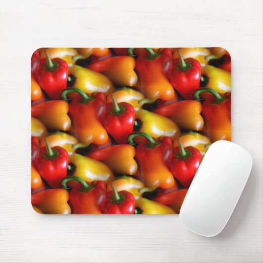 Rote und gelbe Paprikaschoten Mousepad (Mit Mouse)