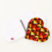 Rote und gelbe Paprikaschoten Notizblock (Innenseite)