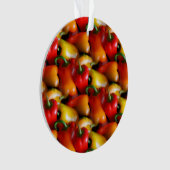 Rote und gelbe Paprikaschoten Ornament (Vorderseite)