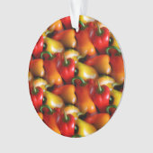 Rote und gelbe Paprikaschoten Ornament (Vorderseite)