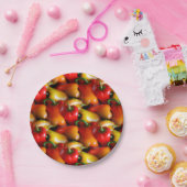 Rote und gelbe Paprikaschoten Pappteller (Party)