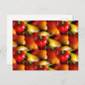 Rote und gelbe Paprikaschoten Postkarte (Vorne/Hinten)
