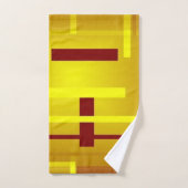 Rote und gelbe Polen Badhandtuch Set (Handtuch)