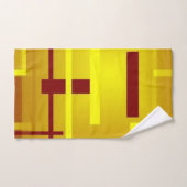 Rote und gelbe Polen Badhandtuch Set (Handtuch)