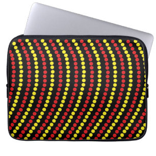 Rote und gelbe Punkte cool Laptopschutzhülle
