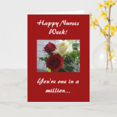 Rote und gelbe Rosen in der Krankenschwester Karte (Gelbe Blume)