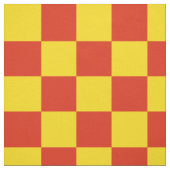 Rote und gelbe Schachbrettmuster Stoff (Muster)
