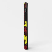 Rote und gelbe Schneeflocke Case-Mate iPhone Hülle (Hinten/Links)