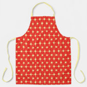 Rote und gelbe Sterne Schürze (Vorderseite)