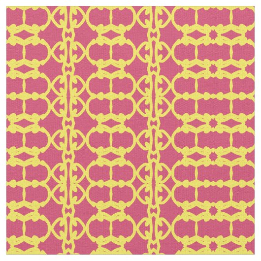 Rote und gelbe Stoffmuster Stoff (Nahaufnahme)