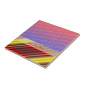 Rote und gelbe Streifen auf dem Foto Fliese (Seite)