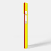 Rote und gelbe Streifen Case-Mate iPhone Hülle (Rückseite / Links)