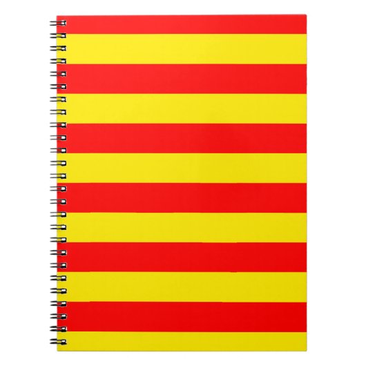 Rote und gelbe Streifen Notizblock (Vorderseite)