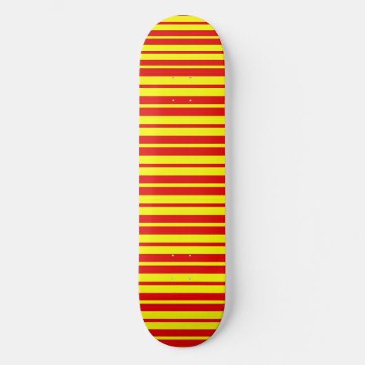 Rote und gelbe Streifen Skateboard (Vorderseite)