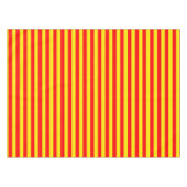 Rote und gelbe Streifen Tischdecke (Vorderseite (Horizontal))