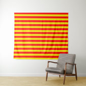 Rote und gelbe Streifen Wandteppich (Beispiel (Horizontal))