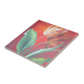 Rote und gelbe Tulpen Fliese (Seite)