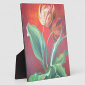 Rote und gelbe Tulpen Fotoplatte (Seite)